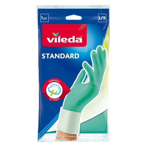 Vileda Standart Büyük Boy(L) Temizlik Eldiveni nin resmi