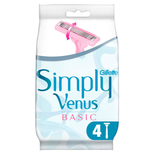 Gillette Simply Venüs Basic 4'lü nin resmi