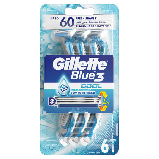 Gillette Blue 3 Cool Comfort Fresh Tıraş Bıçağı 6'lı nin resmi