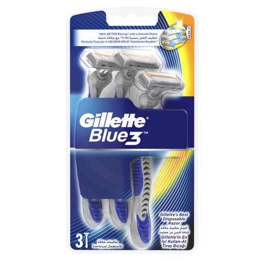 Gillette Blue 3 Tıraş Bıçağı 3'lü nin resmi