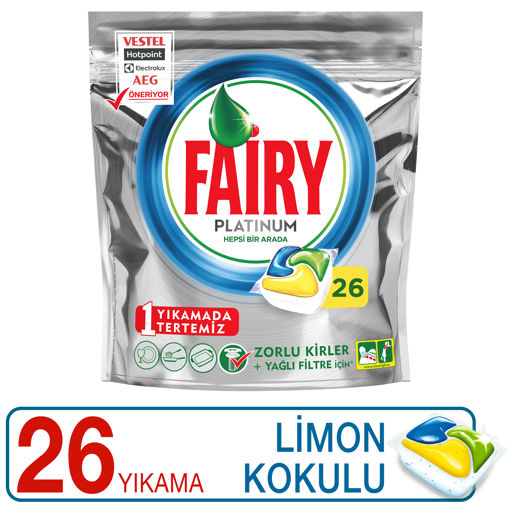 Fairy Hepsi Bir Arada Bulaşık Makinesi Kapsülü 26'lı nin resmi