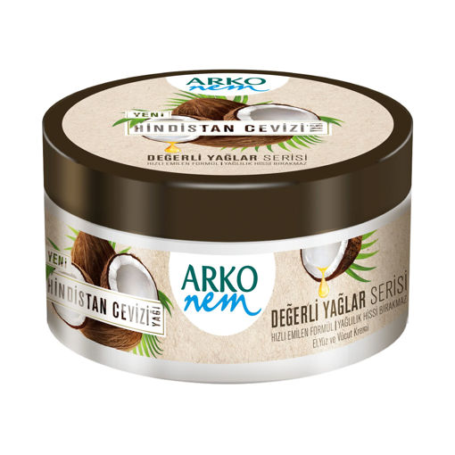 Arko Nem Krem Değerli Yağlar Serisi Hindistan Cevizi 250 Ml nin resmi