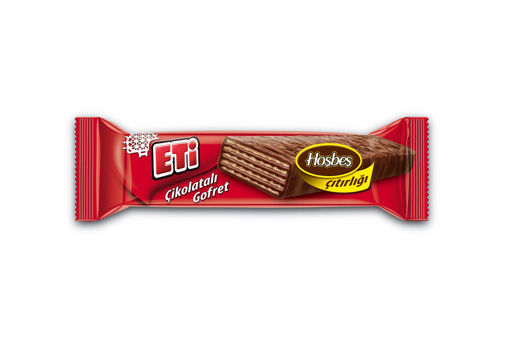 Eti Sütlü Çikolata Kaplı Fındık Kremalı Gofret 34 Gr nin resmi