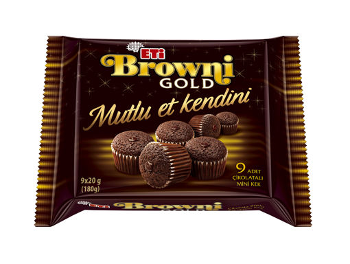 Eti Browni Gold Mini İkramlık Kek 180 Gr nin resmi