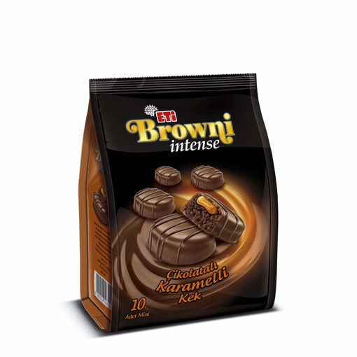 Eti Browni İntense Mini Karamelli Çikolatalı Kek 160 Gr nin resmi
