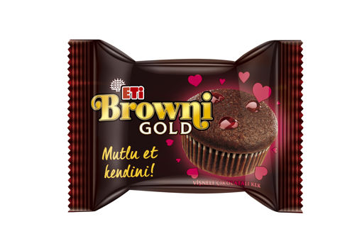 Eti Browni Gold Vişne Soslu Çikolatalı Kek 45 Gr nin resmi