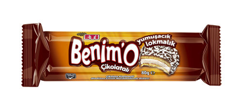 Eti Benim'O Hindistan Cevizli Çikolata Kaplamalı Bisküvi 72 Gr nin resmi