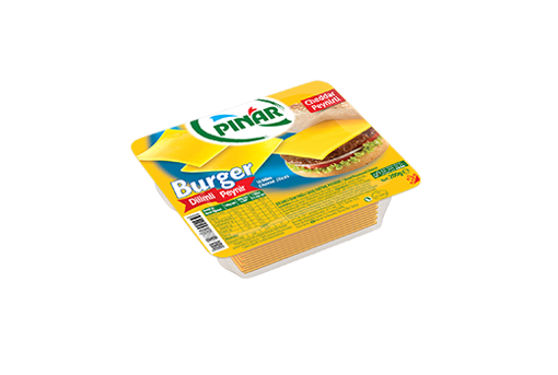 Pınar Burger Dilimli Cheddar Peyniri 200 Gr nin resmi