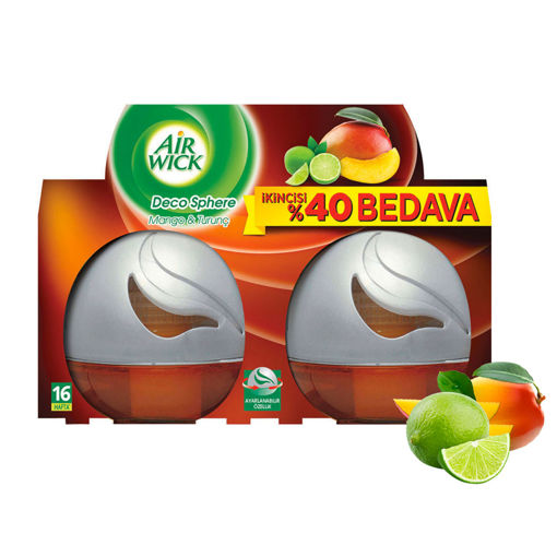Air Wick Deco Sphere Mango&Turunç Kokulu Oda Kokusu 2'li nin resmi