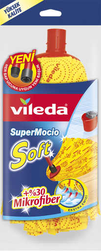 Vileda Süper Mocio Soft %30 Mikrofiber Yedek Başlığı nin resmi