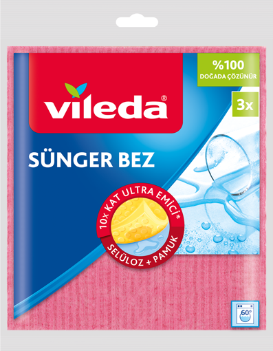 Vileda Sünger Bez 3'lü nin resmi