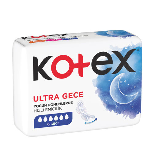 Kotex Ultra Gece Hızlı Emici Gece Hijyenik Ped 6'lı nin resmi