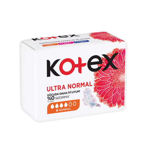 Kotex Ultra Normal Hijyenik Ped 8'li nin resmi