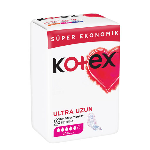 Kotex Ultra Süper Ekonomik Uzun Hijyenik Ped 18'li nin resmi