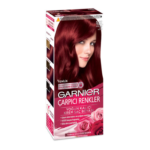 Garnier Çarpıcı Renkler 5.62 Parlak Lal Kırmızı Saç Boyası nin resmi