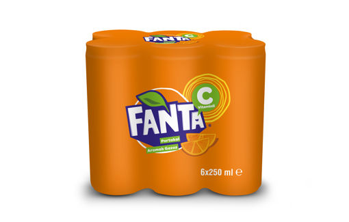 Fanta Portakal 6*250 Ml nin resmi