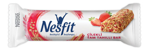 Nestle Nesfit Çilekli Tam Tahıllı Bar 23,5 Gr nin resmi