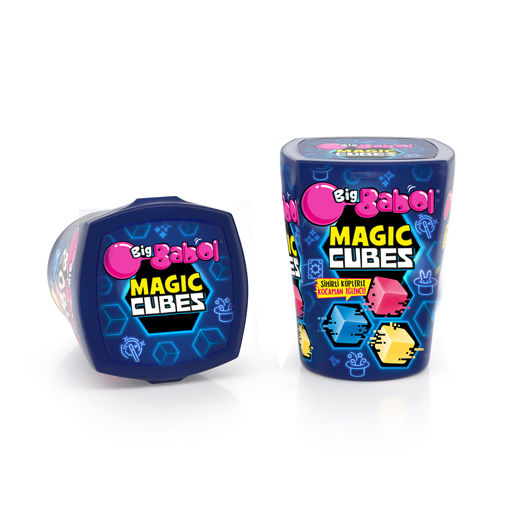 Big Babol Magic Cubes Karışık Meyveli Kutu nin resmi