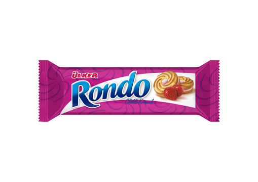 Ülker Rondo Çilekli&Kremalı Bisküvi 61 Gr nin resmi