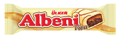 Ülker Albeni Viva Beyaz Çikolata Kaplamalı Karamelli Bar 36 Gr nin resmi