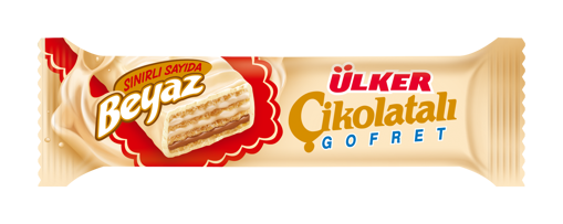 Ülker Beyaz Çikolatalı Gofret 35 Gr nin resmi