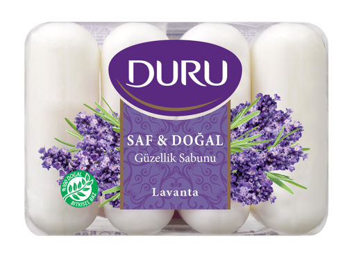 Duru Saf ve Doğal Lavanta Kokulu Güzellik Sabunu 4*70 Gr nin resmi