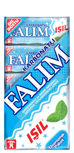 Falım Işıl Karbonatlı&Nane Aromalı Şekersiz Sakız 5*5 nin resmi