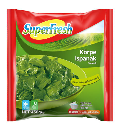 Superfresh Doğranmuş Ispanak 450 Gr nin resmi
