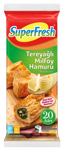 Superfresh Tereyağlı Milföy Hamuru 1 Kg nin resmi