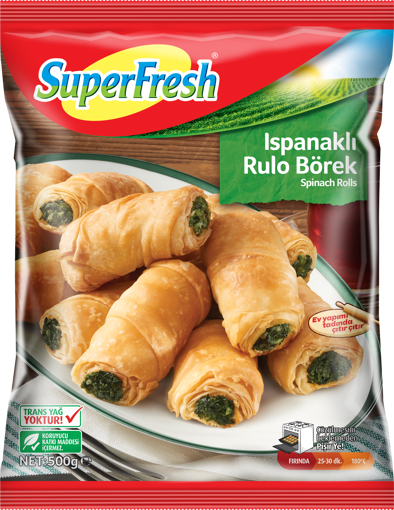 Superfresh İkramlık Ispanaklı Mini Börek 500 Gr nin resmi