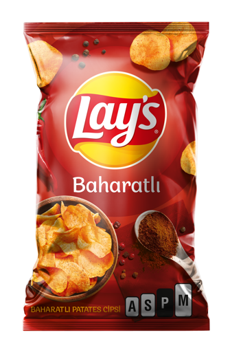 Lay's Baharatlı Patates Cipsi Parti Boy 150 Gr nin resmi