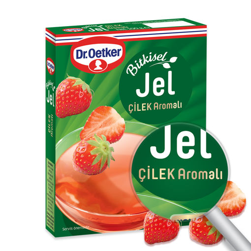 Dr. Oetker Çilekli Bitkisel Jel 100 Gr nin resmi