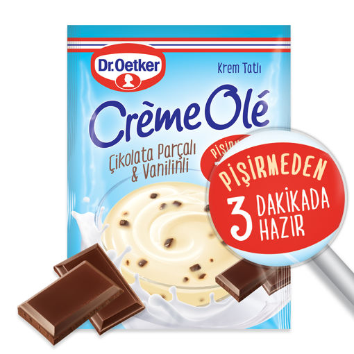 Dr. Oetker Çikolata Parçalı Vanilyalı Creme Ole 91 Gr nin resmi