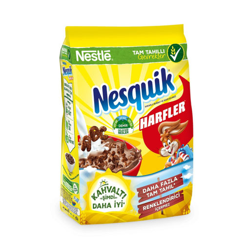 Nesquik Harfler Çikolatalı Tahıl Gevreği 310 Gr nin resmi