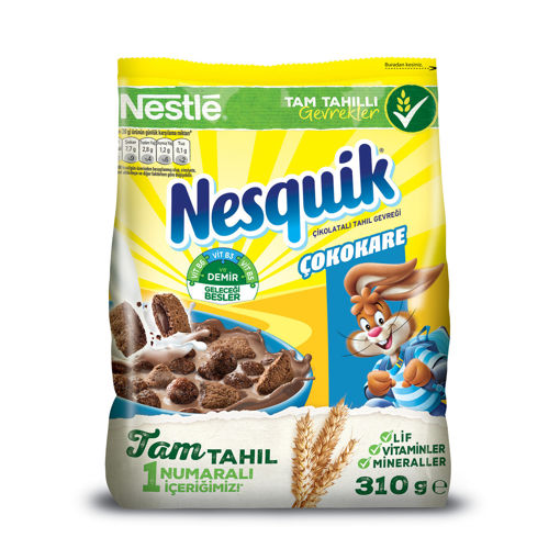 Nestle Nesquik Çokokare Mısır Gevreği 310 Gr nin resmi