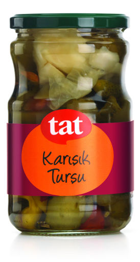 Tat Karışık Turşu Cam 650 Gr nin resmi