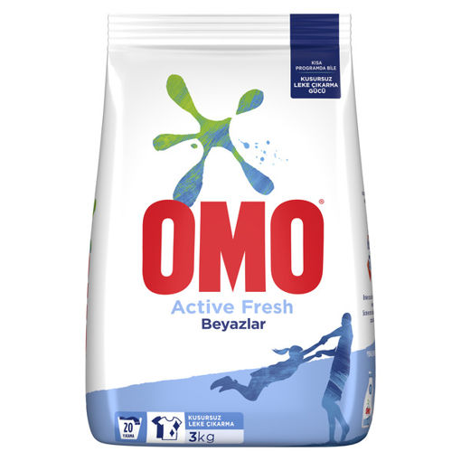 Omomatik Active Fresh Toz Çamaşır Deterjanı 3 Kg nin resmi