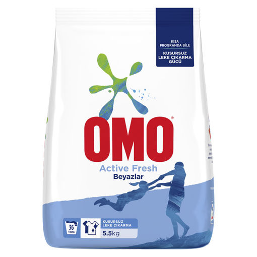 Omomatik Active Fresh Toz Çamaşır Deterjanı 5,5 Kg nin resmi