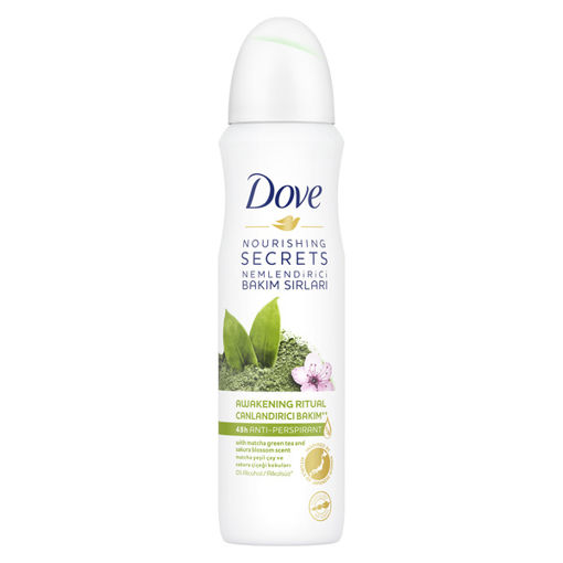 Dove Matcha Yeşil Çay ve Sakura Çiçeği Kokulu Sprey Deodorant 150 Ml nin resmi