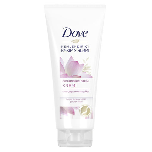 Dove Lotus Çiçeği ve Pirinç Suyu Özlü Canlandırıcı Saç Bakım Kremi 170 Ml nin resmi