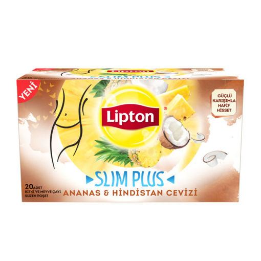 Lipton Slim Plus Ananas&Hindistan Cevizi Çayı 34 Gr nin resmi