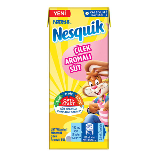 Nestle Nesquik Çilekli Süt 180 Ml nin resmi