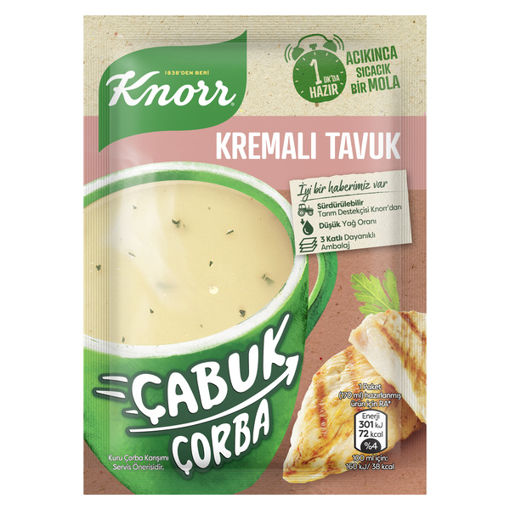 Knorr Kremalı Tavuk Çabuk Çorba 18 Gr nin resmi