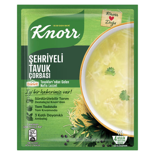 Knorr Şehriyeli Tavuk Çorbası 51 Gr nin resmi