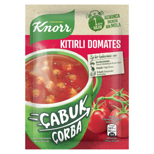 Knorr Kıtır Domates Çabuk Çorba 22 Gr nin resmi