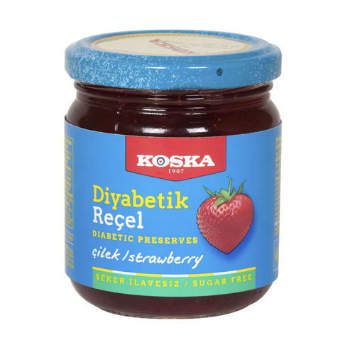 Koska Diyabetik Çilek Reçeli 240 Gr nin resmi
