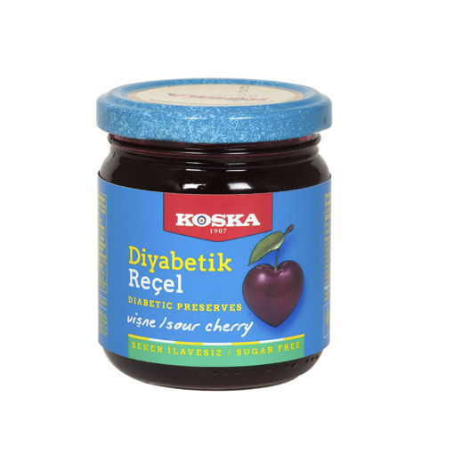 Koska Diyabetik Vişne Reçeli 240 Gr nin resmi