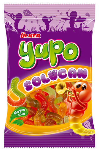 Ülker Yup Solucan Meyve Sulu Jelibon 80 Gr nin resmi