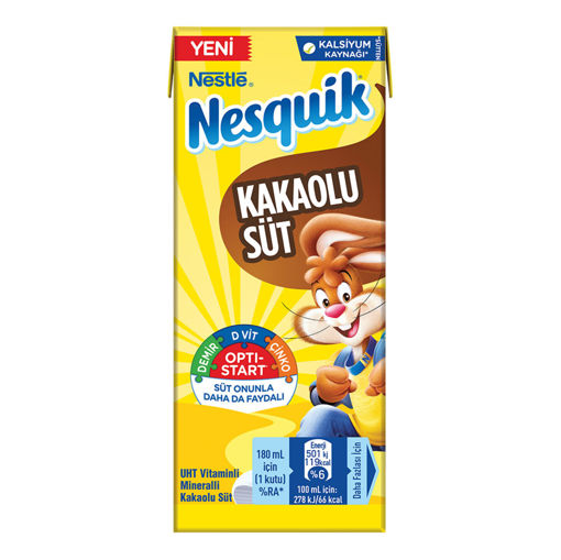 Nestle Nesquik Kakaolu Süt 180 Ml nin resmi