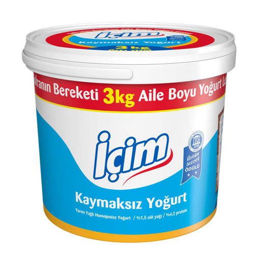 İçim Yarım Yağlı Yoğurt 3000 Gr nin resmi